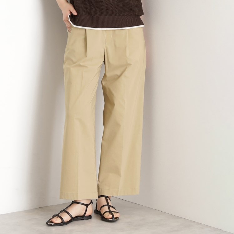 ザ ショップ ティーケー（ウィメン）(THE SHOP TK(Women))の【XS-XLサイズ/美シルエット】ハイパーストレッチワイドパンツ/接触冷感/洗える 6～9分丈パンツ
