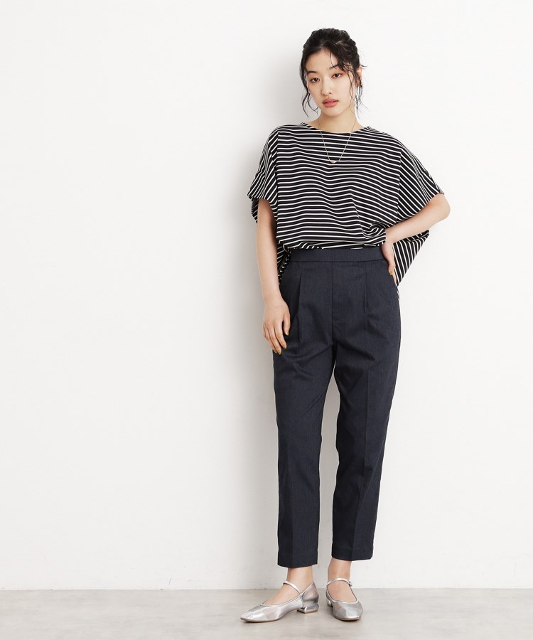 ザ ショップ ティーケー（ウィメン）(THE SHOP TK(Women))の【XS-XLサイズ/美シルエット】ハイパーストレッチテーパードパンツ/接触冷感/洗える14