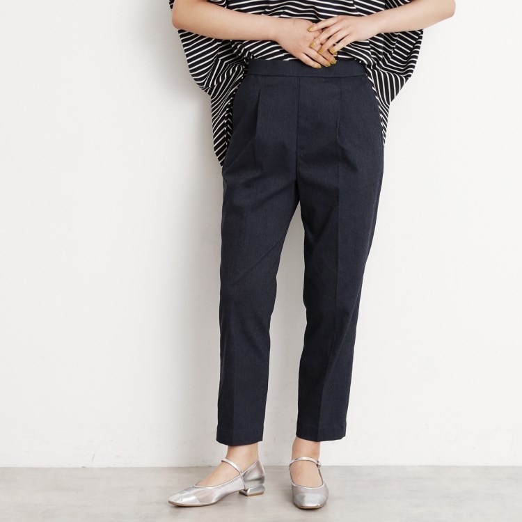 ザ ショップ ティーケー（ウィメン）(THE SHOP TK(Women))の【XS-XLサイズ/美シルエット】ハイパーストレッチテーパードパンツ/接触冷感/洗える 6～9分丈パンツ