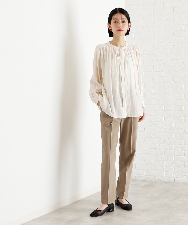 ザ ショップ ティーケー（ウィメン）(THE SHOP TK(Women))の【通勤/セレモニー】ヴィンテージサテンブラウス/洗える2