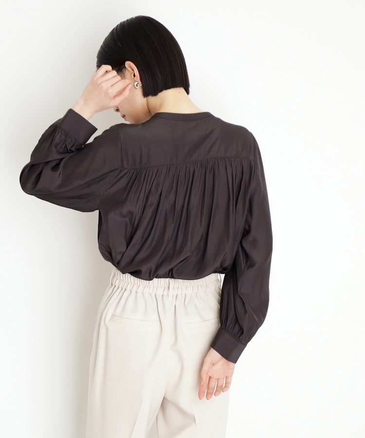 ザ ショップ ティーケー（ウィメン）(THE SHOP TK(Women))の【通勤/セレモニー】ヴィンテージサテンブラウス/洗える6