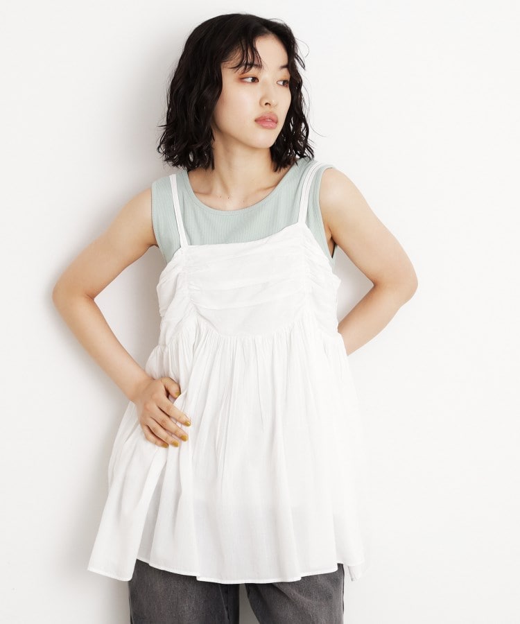 ザ ショップ ティーケー（ウィメン）(THE SHOP TK(Women))のギャザーチュニック【洗える】1