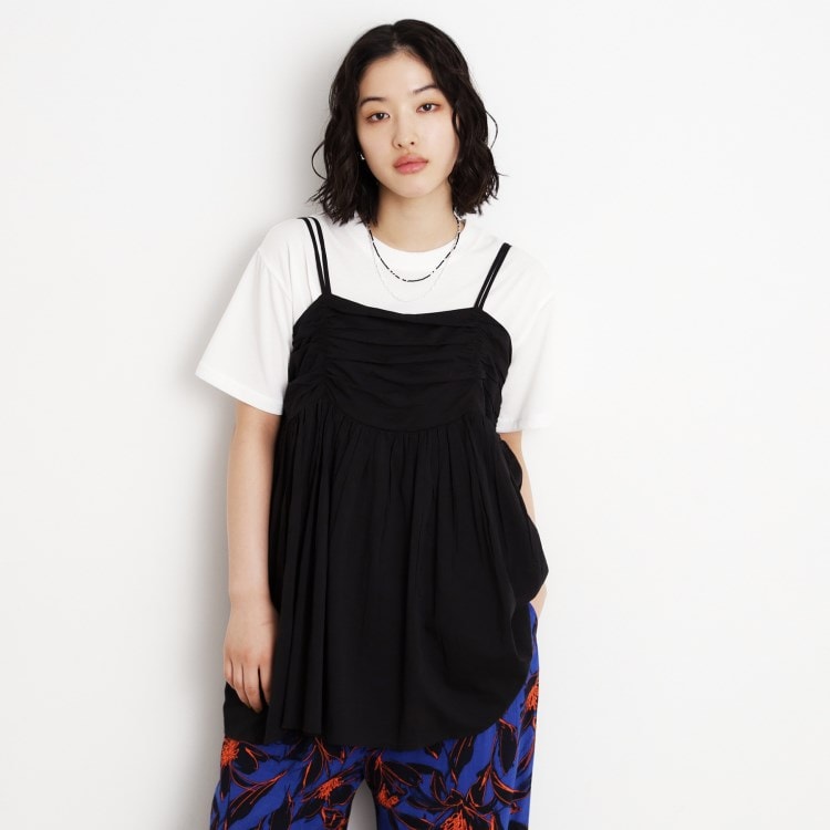 ザ ショップ ティーケー（ウィメン）(THE SHOP TK(Women))のギャザーチュニック【洗える】 チュニック
