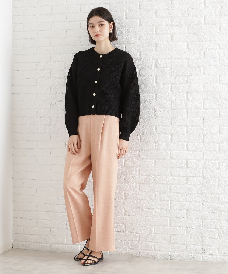 ザ ショップ ティーケー（ウィメン）(THE SHOP TK(Women))の布帛ドッキングメッシュカーデ7