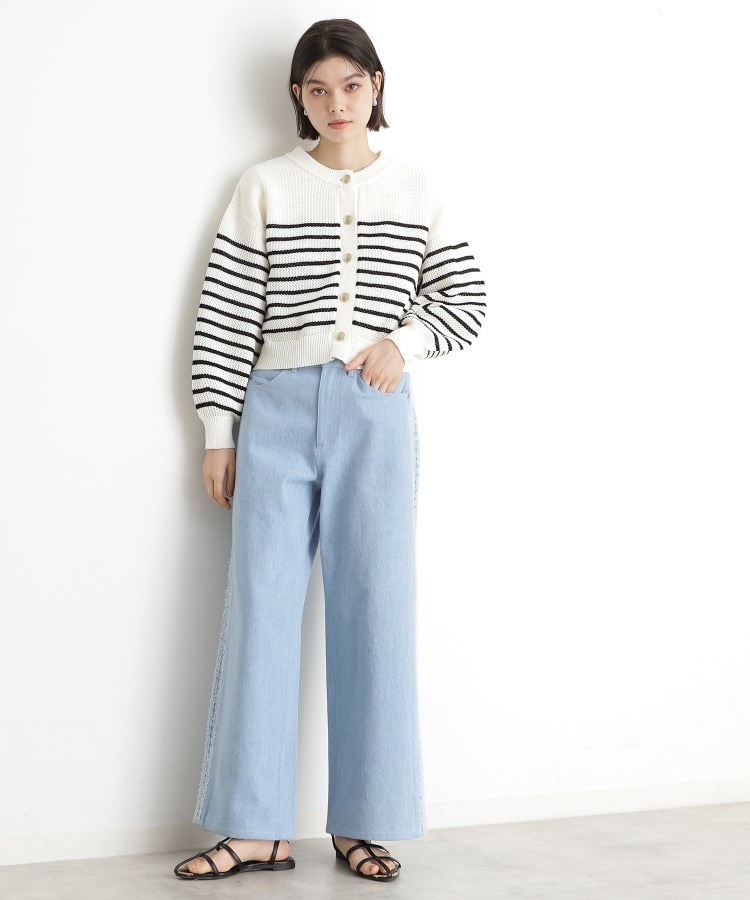ザ ショップ ティーケー（ウィメン）(THE SHOP TK(Women))の布帛ドッキングメッシュカーデ14