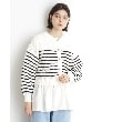 ザ ショップ ティーケー（ウィメン）(THE SHOP TK(Women))の布帛ドッキングメッシュカーデ9