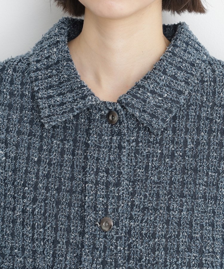 ザ ショップ ティーケー（ウィメン）(THE SHOP TK(Women))のジャカードデニムジャケット【洗える】22