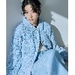 ザ ショップ ティーケー（ウィメン）(THE SHOP TK(Women))のジャカードデニムジャケット【洗える】 ブルー(092)
