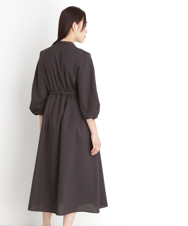 ザ ショップ ティーケー（ウィメン）(THE SHOP TK(Women))の麻調メッシュワンピース【洗える】6