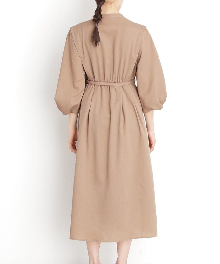 ザ ショップ ティーケー（ウィメン）(THE SHOP TK(Women))の麻調メッシュワンピース【洗える】17