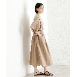 ザ ショップ ティーケー（ウィメン）(THE SHOP TK(Women))の麻調メッシュワンピース【洗える】4