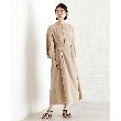 ザ ショップ ティーケー（ウィメン）(THE SHOP TK(Women))の麻調メッシュワンピース【洗える】 ベージュ(052)