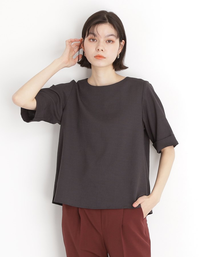 ザ ショップ ティーケー（ウィメン）(THE SHOP TK(Women))の麻調ブラウス【シワになりにくい/洗える】18