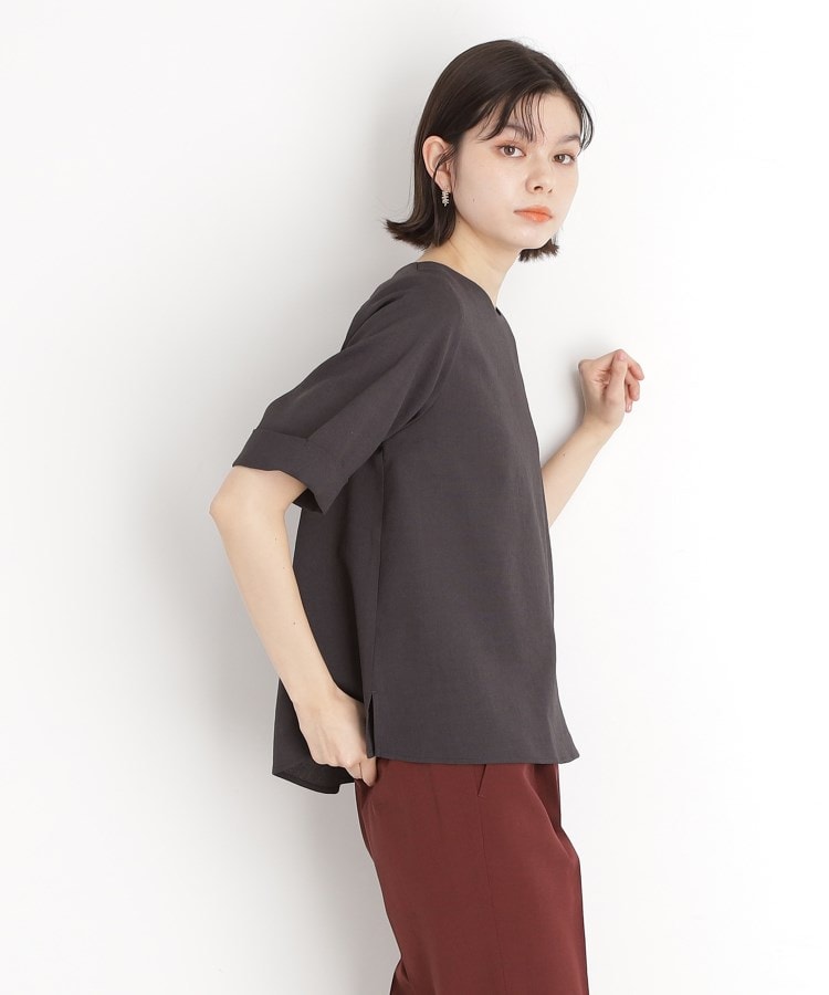 ザ ショップ ティーケー（ウィメン）(THE SHOP TK(Women))の麻調ブラウス【シワになりにくい/洗える】19