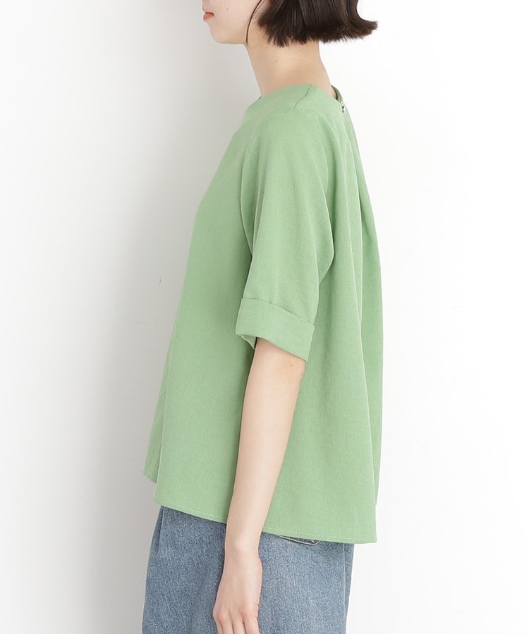 ザ ショップ ティーケー（ウィメン）(THE SHOP TK(Women))の麻調ブラウス【シワになりにくい/洗える】32
