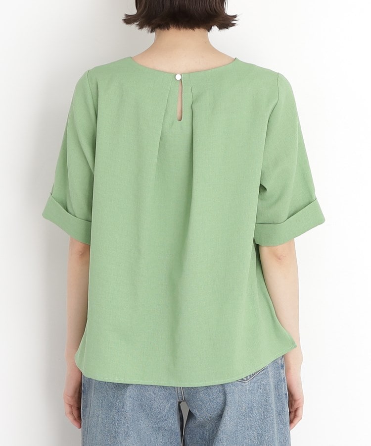 ザ ショップ ティーケー（ウィメン）(THE SHOP TK(Women))の麻調ブラウス【シワになりにくい/洗える】33