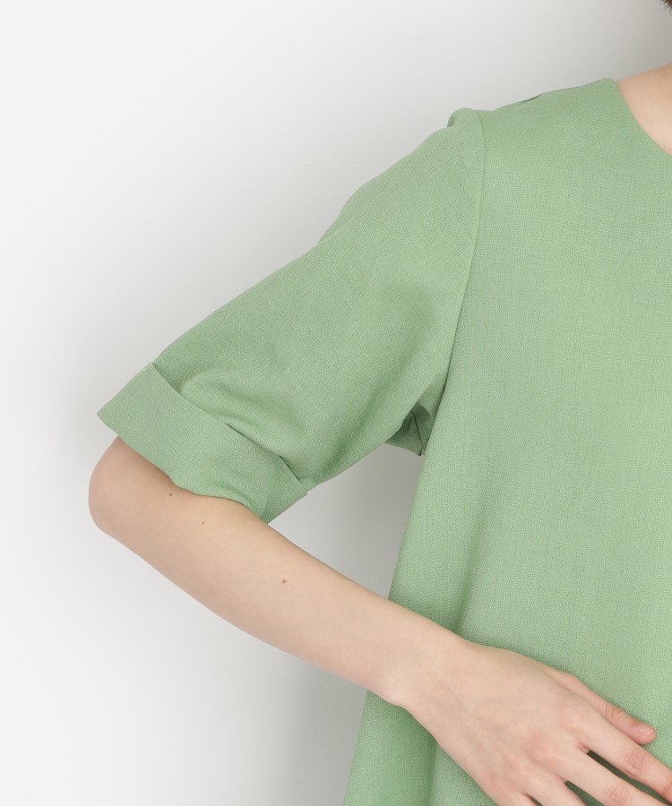 ザ ショップ ティーケー（ウィメン）(THE SHOP TK(Women))の麻調ブラウス【シワになりにくい/洗える】36