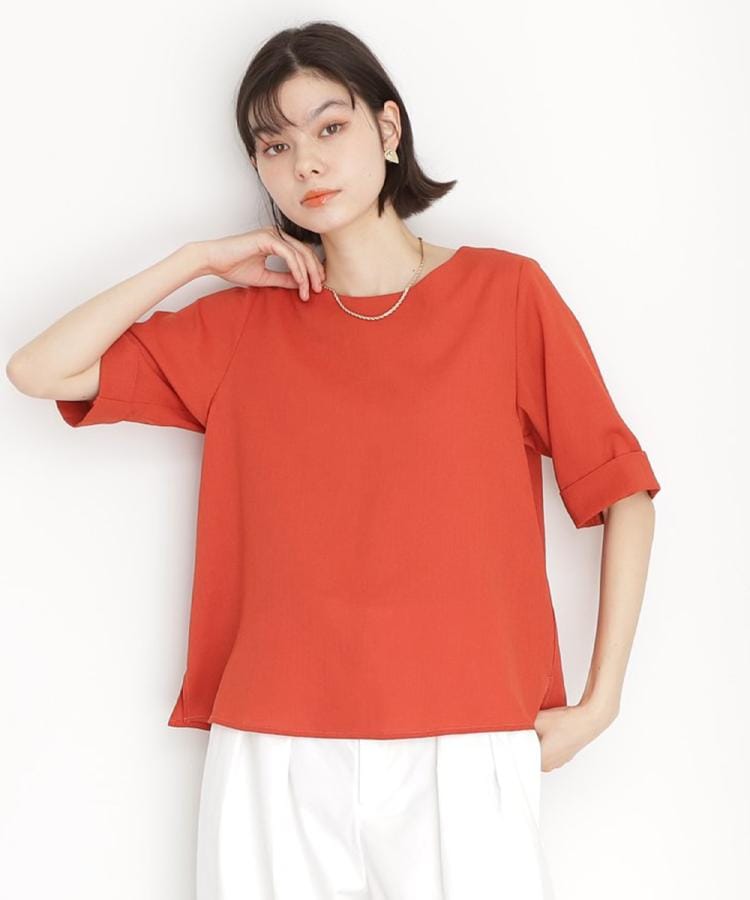 ザ ショップ ティーケー（ウィメン）(THE SHOP TK(Women))の麻調ブラウス【シワになりにくい/洗える】23