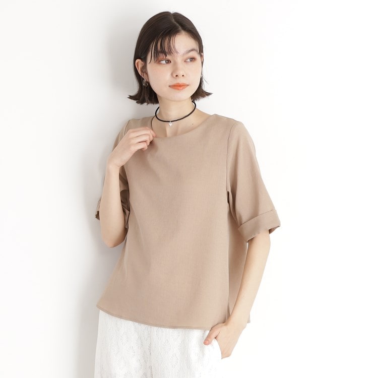 ザ ショップ ティーケー（ウィメン）(THE SHOP TK(Women))の麻調ブラウス【シワになりにくい/洗える】 シャツ・ブラウス