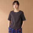 ザ ショップ ティーケー（ウィメン）(THE SHOP TK(Women))の麻調ブラウス【シワになりにくい/洗える】 スミクロ(018)