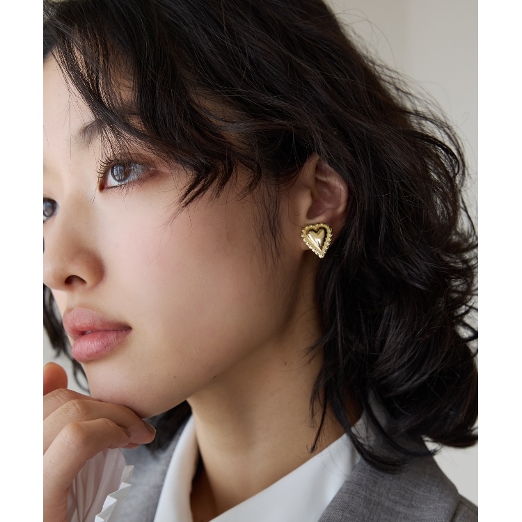 ザ ショップ ティーケー（ウィメン）(THE SHOP TK(Women))のアンティーク風ハートピアス＆イヤリング ピアス