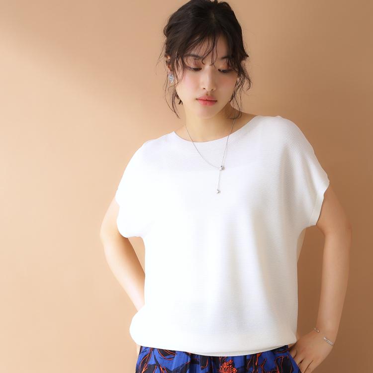 ザ ショップ ティーケー（ウィメン）(THE SHOP TK(Women))の美人フレンチニット【8色展開/WEB限定カラー/洗濯機OK/毛玉になりにくい】 ニット/セーター