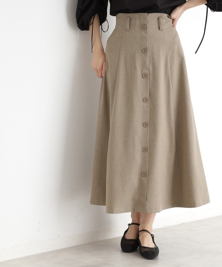 ザ ショップ ティーケー（ウィメン）(THE SHOP TK(Women))のフラップベルト付きスカート【洗える】3
