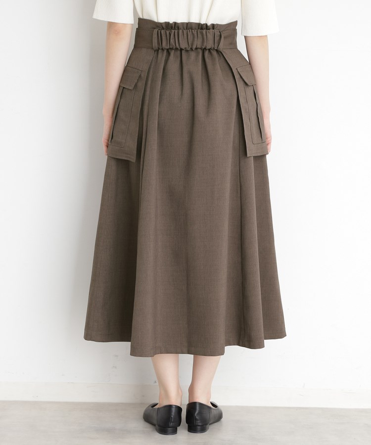 ザ ショップ ティーケー（ウィメン）(THE SHOP TK(Women))のフラップベルト付きスカート【洗える】15