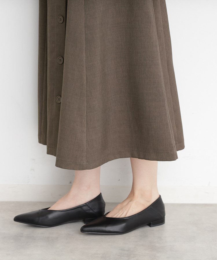 ザ ショップ ティーケー（ウィメン）(THE SHOP TK(Women))のフラップベルト付きスカート【洗える】19