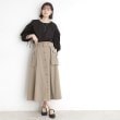 ザ ショップ ティーケー（ウィメン）(THE SHOP TK(Women))のフラップベルト付きスカート【洗える】4
