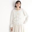 ザ ショップ ティーケー（ウィメン）(THE SHOP TK(Women))の【通勤/新生活】ノーカラーカーディガン/洗える1