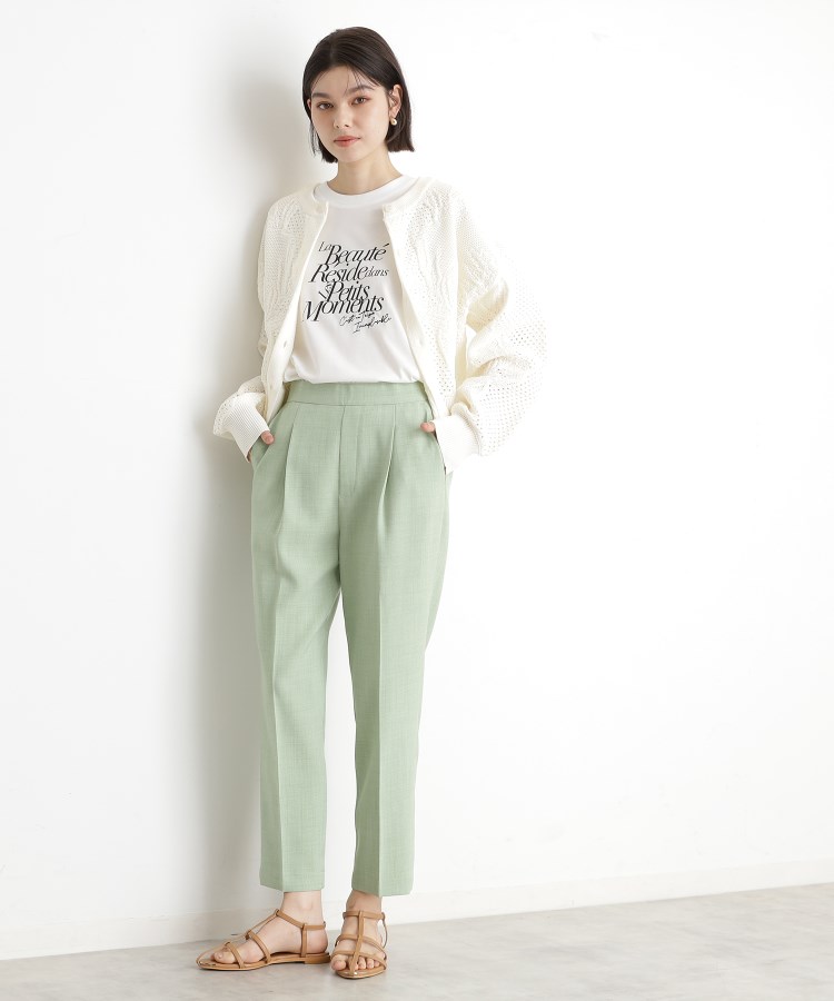 ザ ショップ ティーケー（ウィメン）(THE SHOP TK(Women))のレース編みカーディガン【前後2WAY】2