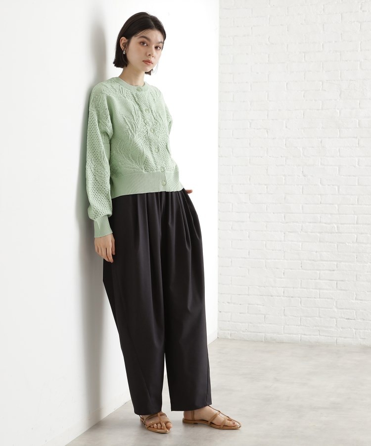 ザ ショップ ティーケー（ウィメン）(THE SHOP TK(Women))のレース編みカーディガン【前後2WAY】11