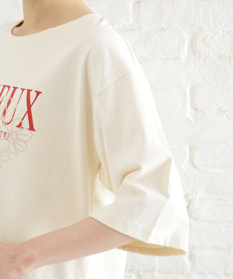ザ ショップ ティーケー（ウィメン）(THE SHOP TK(Women))のオーガニックコットンロゴＴ【洗濯機OK】21