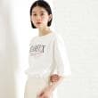 ザ ショップ ティーケー（ウィメン）(THE SHOP TK(Women))のオーガニックコットンロゴＴ【洗濯機OK】 オフホワイト(003)