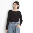 ザ ショップ ティーケー（ウィメン）(THE SHOP TK(Women))のシアーフライスレイヤード　【セットアイテム】 ブラック(019)