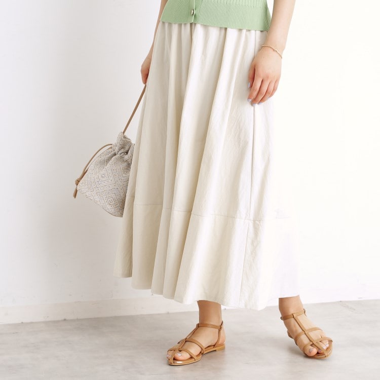 ザ ショップ ティーケー（ウィメン）(THE SHOP TK(Women))のフレアスカート【洗える】 マキシ・ロングスカート