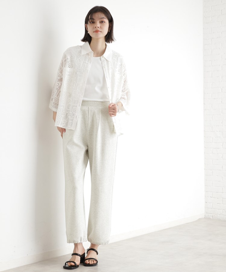 ザ ショップ ティーケー（ウィメン）(THE SHOP TK(Women))のスウェットワイドパンツ【洗える】5