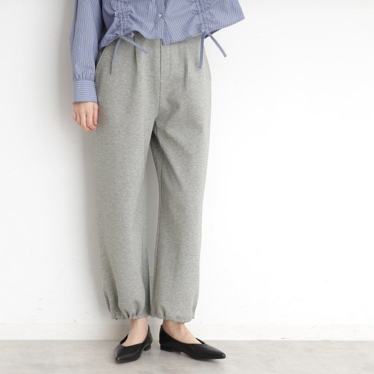 ザ ショップ ティーケー（ウィメン）(THE SHOP TK(Women))のスウェットワイドパンツ【洗える】 フルレングスパンツ