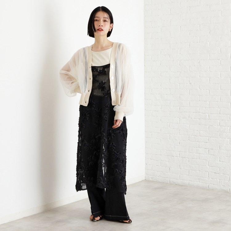 ザ ショップ ティーケー（ウィメン）(THE SHOP TK(Women))の3Dレースキャミワンピ キャミワンピース