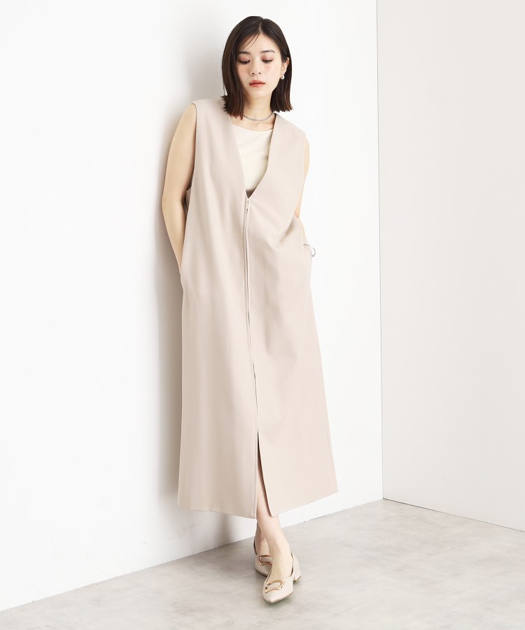 2WAYジップジャンスカ【洗える】(マキシ・ロングワンピース 2WAYジップジャンスカ【洗える】(マキシ・ロングワンピース
