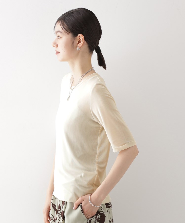 ザ ショップ ティーケー（ウィメン）(THE SHOP TK(Women))のシアーチュールプルオーバー【洗濯機OK】2