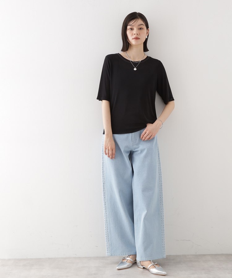 ザ ショップ ティーケー（ウィメン）(THE SHOP TK(Women))のシアーチュールプルオーバー【洗濯機OK】7