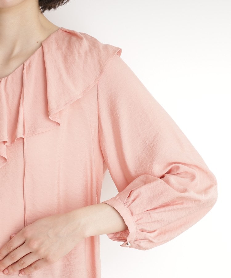ザ ショップ ティーケー（ウィメン）(THE SHOP TK(Women))のラッフルカラーブラウス【洗濯機OK】19