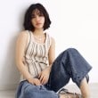 ザ ショップ ティーケー（ウィメン）(THE SHOP TK(Women))のランダムガータータンク【前後2WAY/洗濯機OK】 アイボリー(304)