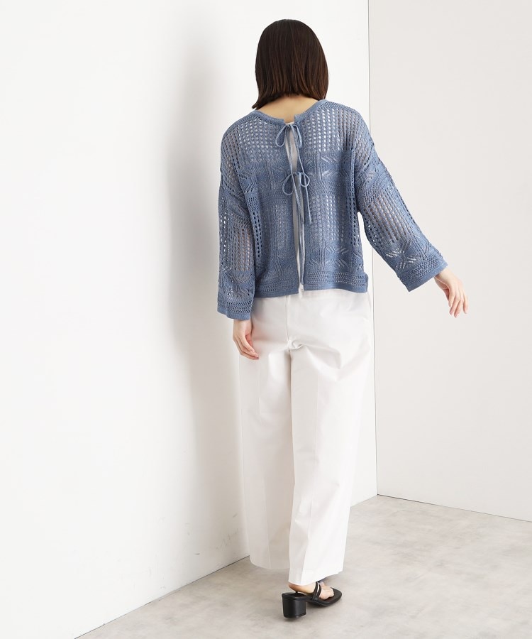 ザ ショップ ティーケー（ウィメン）(THE SHOP TK(Women))の【前後2WAY】タンク付透かし柄ニット/洗える20