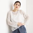 ザ ショップ ティーケー（ウィメン）(THE SHOP TK(Women))の【前後2WAY】タンク付透かし柄ニット/洗える5