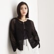 ザ ショップ ティーケー（ウィメン）(THE SHOP TK(Women))の【前後2WAY】タンク付透かし柄ニット/洗える10