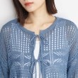 ザ ショップ ティーケー（ウィメン）(THE SHOP TK(Women))の【前後2WAY】タンク付透かし柄ニット/洗える25