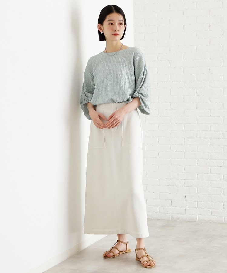 ザ ショップ ティーケー（ウィメン）(THE SHOP TK(Women))のポコポコ袖タックプルオーバー【洗濯機OK】26